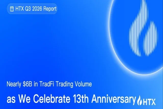 HTX Q3 2026 Scorecard: TradFi Trading Nears $6B on 13th Anniversary
